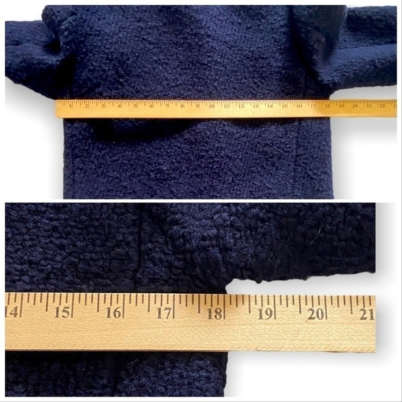 Cedric‎ Charlier Two-Tone Wool Coat Sz 4 - Picture 14 of 14